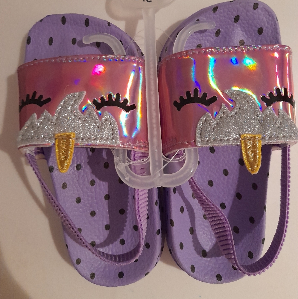 Toddler girls unicorn slides